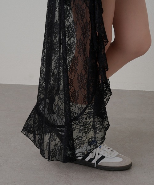 RAY CASSIN（レイカズン）の「イレヘムティアードレースSKT（スカート・レディース・ホワイト/ブラウン/ブラック・FREE）」の16枚目の写真