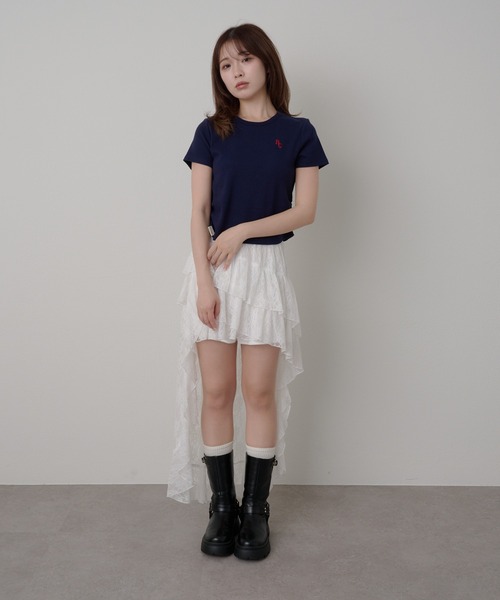 RAY CASSIN（レイカズン）の「イレヘムティアードレースSKT（スカート・レディース・ホワイト/ブラウン/ブラック・FREE）」の13枚目の写真