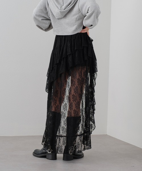 ozzon ☆ タイダイ柄イレヘムスカート ジップ付イレヘムスカート【2点10%OFF対象商品】 | レディース服
