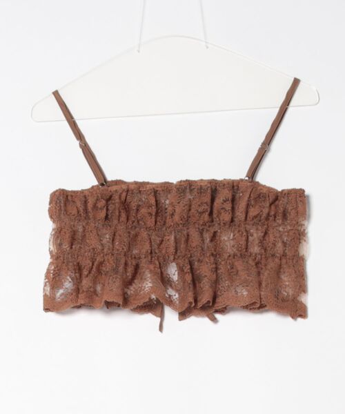 archives（アルシーヴ）の「レース刺繍ビスチェ（その他トップス・レディース・モカ/ブラック/オフホワイト・MEDIUM）」の4枚目の写真