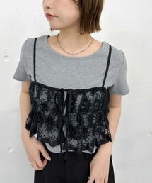 レース刺繍ビスチェ