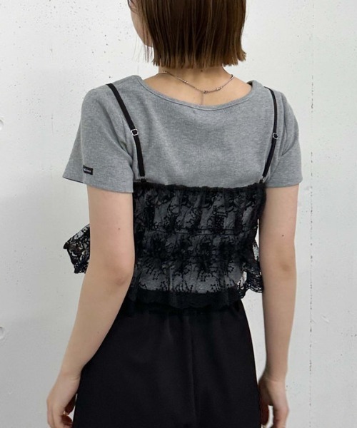 archives（アルシーヴ）の「レース刺繍ビスチェ（その他トップス・レディース・モカ/ブラック/オフホワイト・MEDIUM）」の21枚目の写真