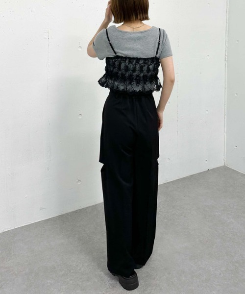 archives（アルシーヴ）の「レース刺繍ビスチェ（その他トップス・レディース・モカ/ブラック/オフホワイト・MEDIUM）」の17枚目の写真