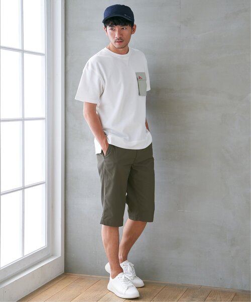 ikka（イッカ）の「【親子コーデ】6.5分丈ドビーイージーハーフパンツ（その他パンツ・メンズ・ブラック/ワイン/モカ/ホワイト・XL/L/M/S）」の21枚目の写真