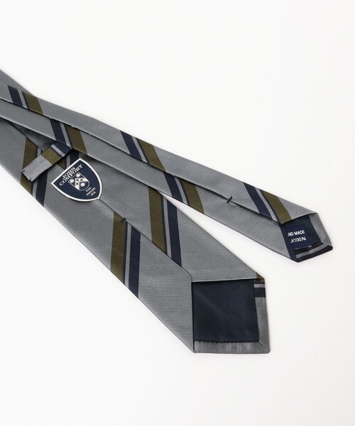 JOHN COMFORT（ジョンコンフォート）の「JOHN COMFORT / シルク ストライプ ネクタイ（ネクタイ・メンズ・グレー/ブラック・ONE SIZE）」の8枚目の写真