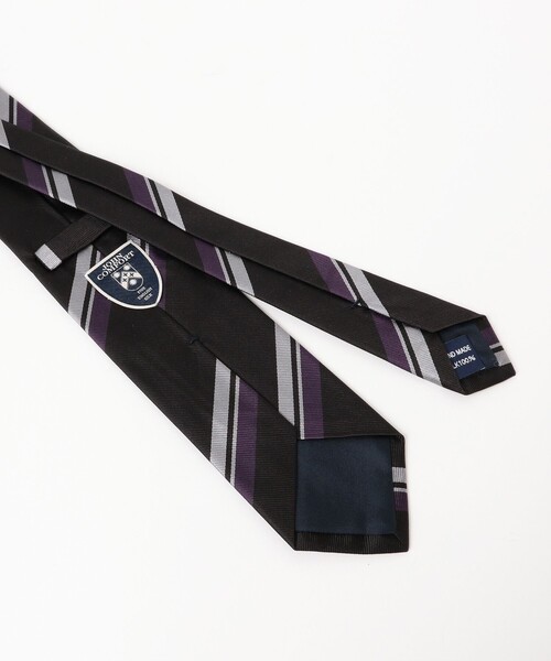 JOHN COMFORT（ジョンコンフォート）の「JOHN COMFORT / シルク ストライプ ネクタイ（ネクタイ・メンズ・グレー/ブラック・ONE SIZE）」の12枚目の写真