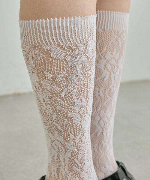 OLIVE des OLIVE（オリーブデオリーブ）の「レースソックス（ソックス/靴下・レディース・ホワイト/ブラック・FREE）」の9枚目の写真