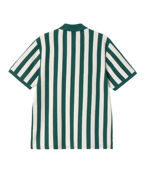 Carhartt WIP（カーハートダブリューアイピー）の「Carhartt WIP S/S BOYNTON POLO（カーハートワークインプログレス ショートスリーブ ボイントン ポロ）（ポロシャツ・メンズ・ネイビー系/グリーン系・X-LARGE/SMALL/MEDIUM/LARGE）」の8枚目の写真