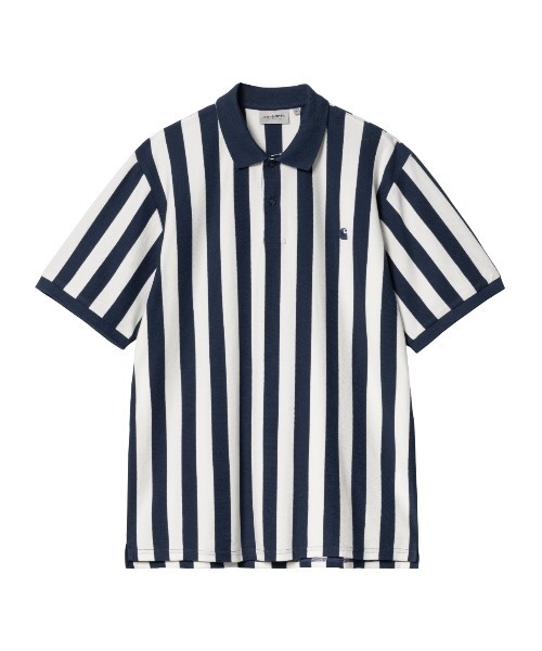 Carhartt WIP（カーハートダブリューアイピー）の「Carhartt WIP S/S BOYNTON POLO（カーハートワークインプログレス ショートスリーブ ボイントン ポロ）（ポロシャツ・メンズ・ネイビー系/グリーン系・X-LARGE/SMALL/MEDIUM/LARGE）」の3枚目の写真