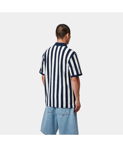 Carhartt WIP（カーハートダブリューアイピー）の「Carhartt WIP S/S BOYNTON POLO（カーハートワークインプログレス ショートスリーブ ボイントン ポロ）（ポロシャツ・メンズ・ネイビー系/グリーン系・X-LARGE/SMALL/MEDIUM/LARGE）」の5枚目の写真