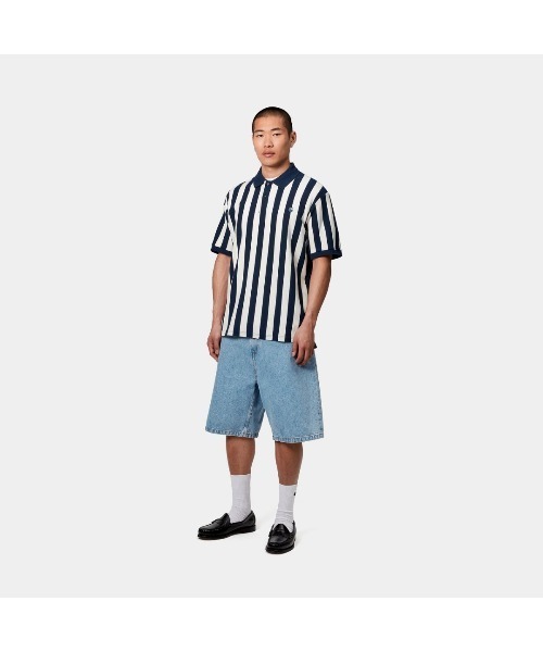 Carhartt WIP（カーハートダブリューアイピー）の「Carhartt WIP S/S BOYNTON POLO（カーハートワークインプログレス ショートスリーブ ボイントン ポロ）（ポロシャツ・メンズ・ネイビー系/グリーン系・X-LARGE/SMALL/MEDIUM/LARGE）」の6枚目の写真
