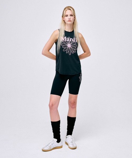 フィットネストップス MARDI MERCREDI[ACTIF]AIRLIFT sleeveless tank top flowermardi AIRLIFT sleeveless tank top flowermardi（タンクトップ