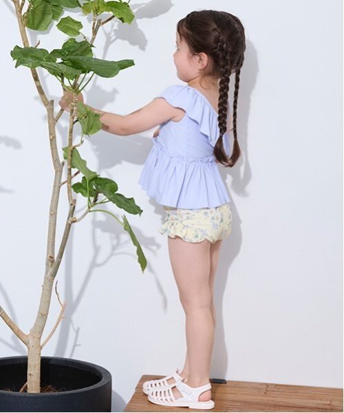 petit main（プティマイン）の「【SWIM】ワンショルダータンキニ（水着・キッズ・ラベンダー/オフホワイト/ピンク系その他・90cm/110cm/80ｃｍ/100cm/120cm/130cm）」の4枚目の写真