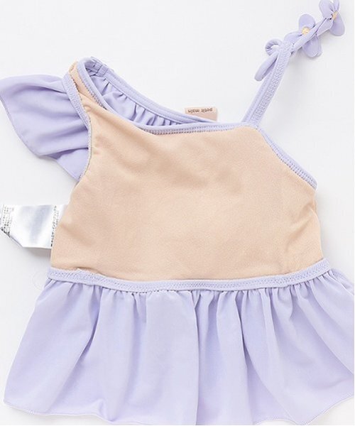 petit main（プティマイン）の「【SWIM】ワンショルダータンキニ（水着・キッズ・ラベンダー/オフホワイト/ピンク系その他・90cm/110cm/80ｃｍ/100cm/120cm/130cm）」の18枚目の写真