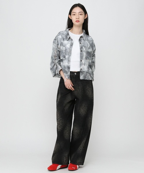 3.3 Field Trip (3.3フィールドトリップ)の「3.3 Field Trip/シアータイダイシャツ(シャツ/ブラウス・レディース・ブルー/ブラック・FREE)」の3枚目の写真