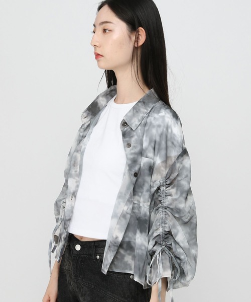 3.3 Field Trip (3.3フィールドトリップ)の「3.3 Field Trip/シアータイダイシャツ(シャツ/ブラウス・レディース・ブルー/ブラック・FREE)」の6枚目の写真