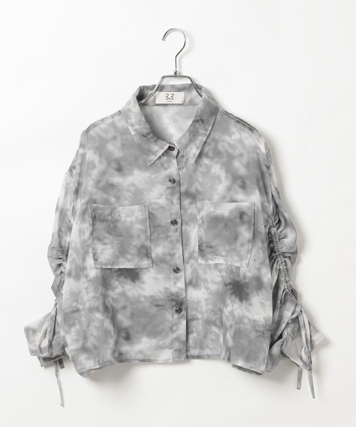3.3 Field Trip (3.3フィールドトリップ)の「3.3 Field Trip/シアータイダイシャツ(シャツ/ブラウス・レディース・ブルー/ブラック・FREE)」の9枚目の写真