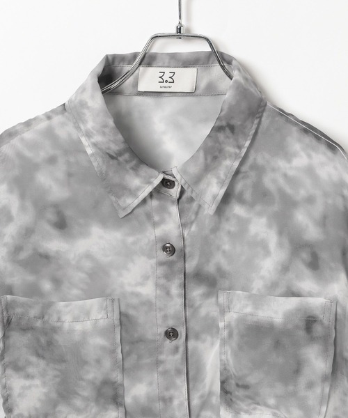 3.3 Field Trip (3.3フィールドトリップ)の「3.3 Field Trip/シアータイダイシャツ(シャツ/ブラウス・レディース・ブルー/ブラック・FREE)」の11枚目の写真