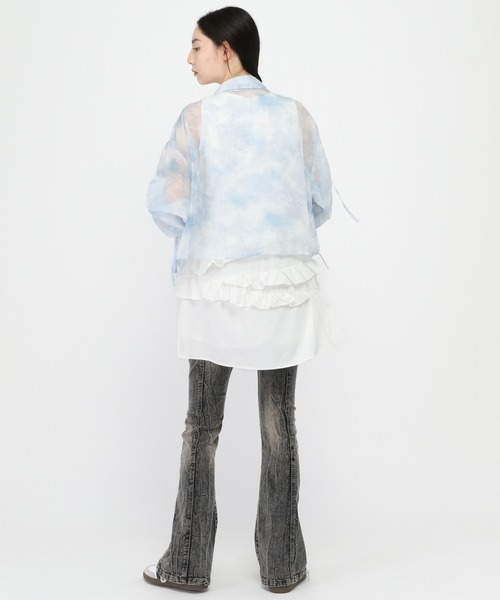 3.3 Field Trip (3.3フィールドトリップ)の「3.3 Field Trip/シアータイダイシャツ(シャツ/ブラウス・レディース・ブルー/ブラック・FREE)」の21枚目の写真