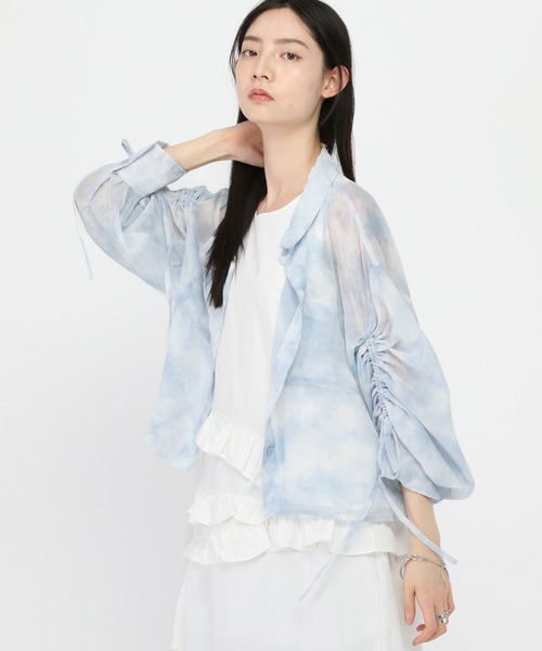 3.3 Field Trip (3.3フィールドトリップ)の「3.3 Field Trip/シアータイダイシャツ(シャツ/ブラウス・レディース・ブルー/ブラック・FREE)」の20枚目の写真