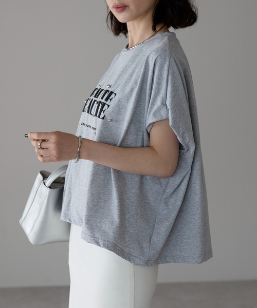 each(イーチ)の「スタッズロゴ半袖Tシャツ(Tシャツ/カットソー・レディース・グレー/ブラック/ホワイト・FREE)」の20枚目の写真