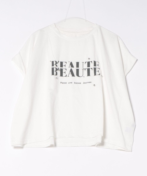 each(イーチ)の「スタッズロゴ半袖Tシャツ(Tシャツ/カットソー・レディース・グレー/ブラック/ホワイト・FREE)」の8枚目の写真