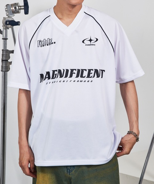 CONTACT(コンタクト)の「【CONTACT】サッカーデザイン半袖Tシャツ 215536 WINS(Tシャツ/カットソー・メンズ・ブラック系その他2/ホワイト系その他2/ネイビー系2/ホワイト系1・M/L)」の1枚目の写真