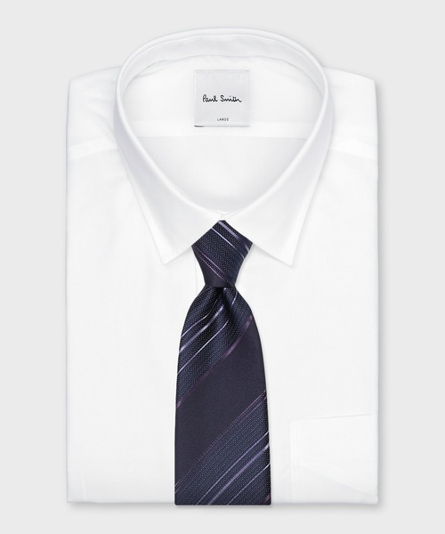 Paul Smith（ポールスミス）の「コントラストレジメンタル タイ【150024 552MJ】（ネクタイ・メンズ・ネイビー/マルーン/ダークパープル/ブルー・FREE）」の10枚目の写真