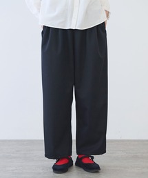 bulle de savon | △2/60 ウール ギャバ タックパンツ(スラックス)
