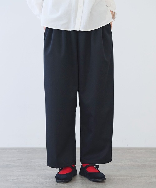 △2/60 ウール ギャバ タックパンツ（スラックス）｜bulle de savon