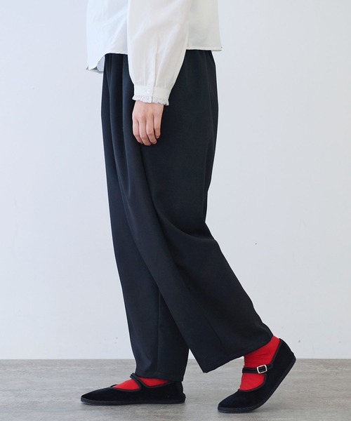 △2/60 ウール ギャバ タックパンツ（スラックス）｜bulle de savon