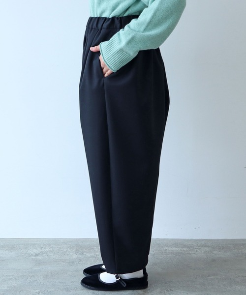 △2/60 ウール ギャバ タックパンツ（スラックス）｜bulle de savon