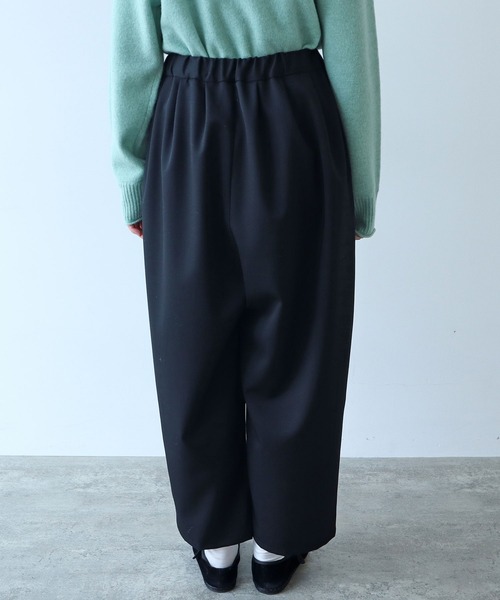 △2/60 ウール ギャバ タックパンツ（スラックス）｜bulle de savon