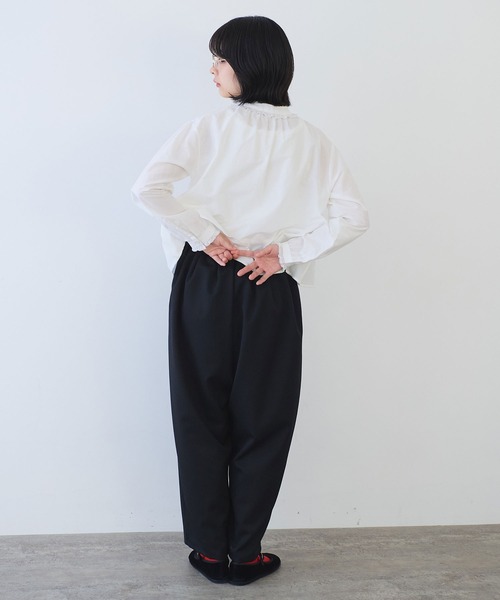 △2/60 ウール ギャバ タックパンツ（スラックス）｜bulle de savon