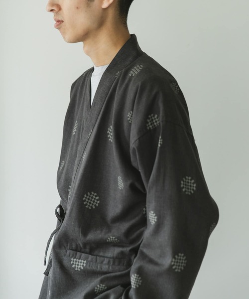 URBAN RESEARCH DOORS（アーバンリサーチドアーズ）の「『UR TECH 高機能リネン』半纏ジャケット（その他アウター・メンズ・グリーン/ブラック系その他・LARGE/X-LARGE）」の6枚目の写真