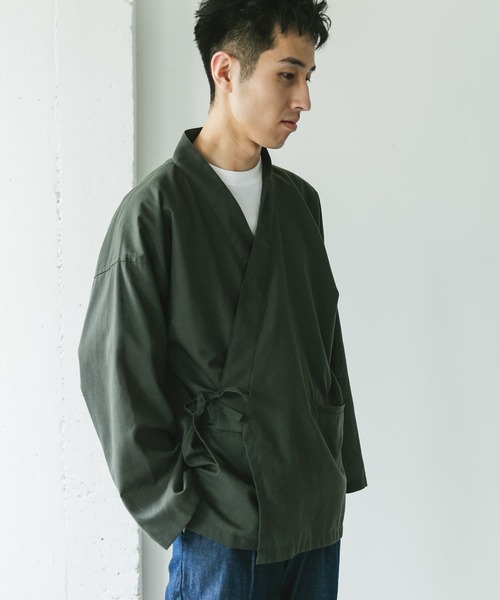 URBAN RESEARCH DOORS（アーバンリサーチドアーズ）の「『UR TECH 高機能リネン』半纏ジャケット（その他アウター・メンズ・グリーン/ブラック系その他・LARGE/X-LARGE）」の11枚目の写真