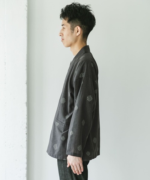 URBAN RESEARCH DOORS（アーバンリサーチドアーズ）の「『UR TECH 高機能リネン』半纏ジャケット（その他アウター・メンズ・グリーン/ブラック系その他・LARGE/X-LARGE）」の16枚目の写真