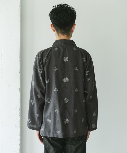 URBAN RESEARCH DOORS（アーバンリサーチドアーズ）の「『UR TECH 高機能リネン』半纏ジャケット（その他アウター・メンズ・グリーン/ブラック系その他・LARGE/X-LARGE）」の17枚目の写真