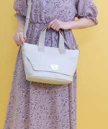 Nananoel（ナナノエル）の「メタルボタン×ワッシャー生地２ＷＡＹトートバッグ（ショルダーバッグ）」