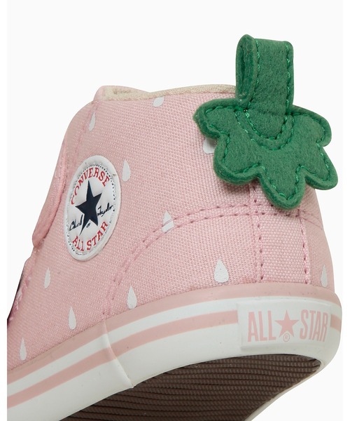 CONVERSE ALL STAR（コンバースオールスター）の「BABY ALL STAR FRUITY V-1 / ベビー　オールスター　フルーティー　Ｖ－１（スニーカー・キッズ・ピンク・12.0cm/13.0cm/14.0cm/15.0cm）」の8枚目の写真