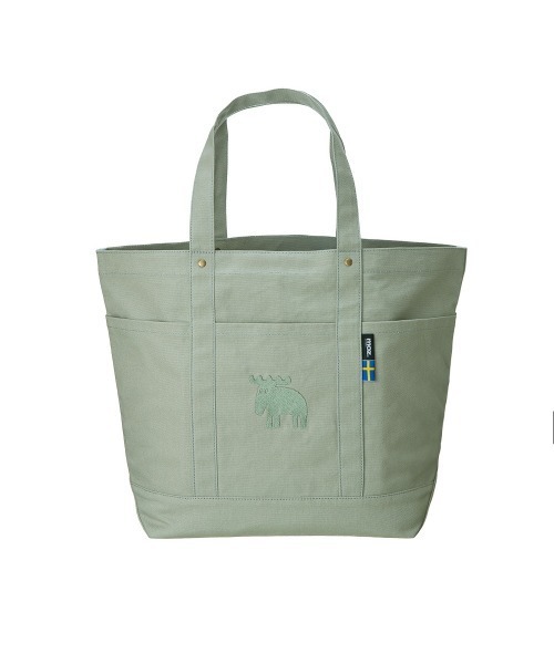 moz(モズ)の「moz モズ 帆布トート LLサイズ(トートバッグ・レディース・キャメル/ブルー系その他/ブラック/カーキ/グレー系その他/ブルー/グレー/ナチュラル・FREE)」の5枚目の写真