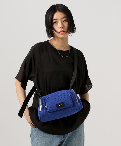 BAYFLOW（ベイフロー）の「シアーレイヤード半袖T（Tシャツ/カットソー・レディース・レンガ/オフホワイト/ブラック・FREE）」の3枚目の写真