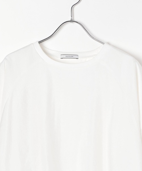 BAYFLOW（ベイフロー）の「シアーレイヤード半袖T（Tシャツ/カットソー・レディース・レンガ/オフホワイト/ブラック・FREE）」の20枚目の写真