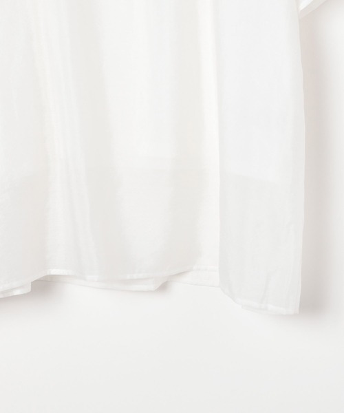 BAYFLOW（ベイフロー）の「シアーレイヤード半袖T（Tシャツ/カットソー・レディース・レンガ/オフホワイト/ブラック・FREE）」の11枚目の写真