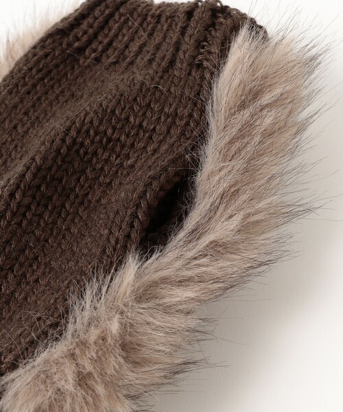 Ray BEAMS（レイビームス）の「フェイクファー グローブ（手袋・レディース・ベージュ/グレー・ONE SIZE）」の10枚目の写真