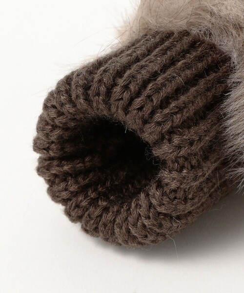 Ray BEAMS（レイビームス）の「フェイクファー グローブ（手袋・レディース・ベージュ/グレー・ONE SIZE）」の11枚目の写真