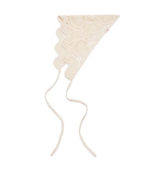 clor(クロル)の「CROCHET ROSE KERCHIEF(その他ヘアアクセサリー・レディース・クリーム・ONE SIZE)」の4枚目の写真