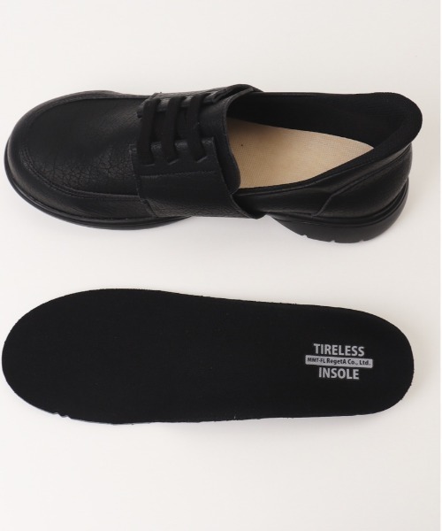 Re:getA(リゲッタ)の「Re:getA リゲッタ スットオン レースアップシューズ R-403M(スリッポン・メンズ・ブラック/ブラウン・27cm/26cm/25cm)」の6枚目の写真