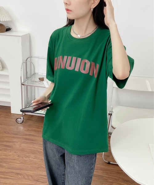 MAISON DE THERESE（メゾン ド テレーズ）の「綿レギュラーフィット 半袖Tシャツ（Tシャツ/カットソー・レディース・ブラック/グレー/イエロー/ブラウン/グリーン/ライトグレー・M/L）」の15枚目の写真