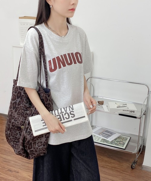 MAISON DE THERESE（メゾン ド テレーズ）の「綿レギュラーフィット 半袖Tシャツ（Tシャツ/カットソー・レディース・ブラック/グレー/イエロー/ブラウン/グリーン/ライトグレー・M/L）」の21枚目の写真